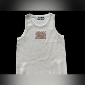 Miu Miu style Jersey Tank